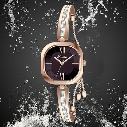 Women's Alloy Chain Strap Light Luxury Bracelet Watch