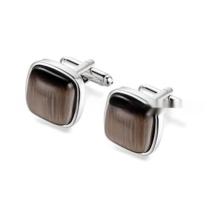 Opal Cufflinks French Business Ornament