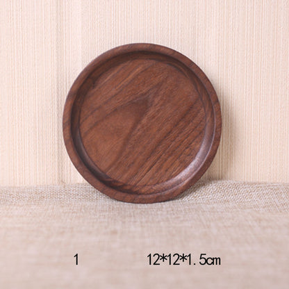 Japanese Style Black Walnut Rectangular Dinner Plate