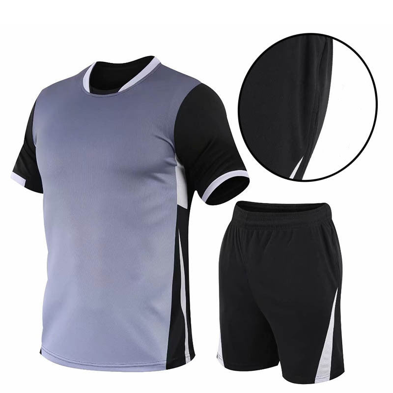 Men's Gradient Print Two-Piece Summer Shorts Set