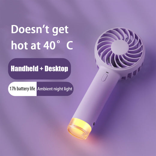 Little Bee Handheld Fan Cute Portable Lamp