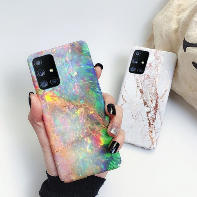 Frosted marble phone case