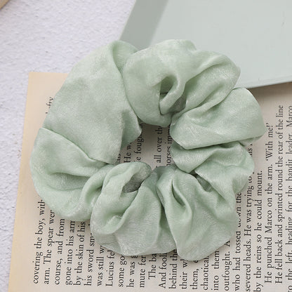 Girly Solid Color Large Intestine Hair Ring