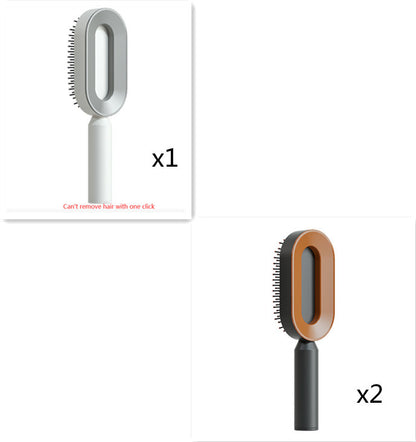 Self Cleaning Hair Brush One-key Airbag Massage