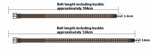 Women's Casual Star Double Row Air Hole Belt