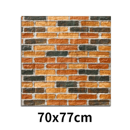 3D Brick Pattern Self Adhesive Foam Wall Sticker