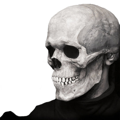 Halloween Movable Mouth Skull Mask Full Head Helmet