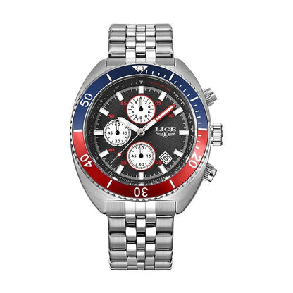 Multi-functional Student Men's Large Dial Waterproof Quartz Watch