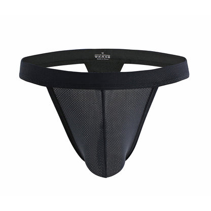 Men's Mesh T-shaped Sexy Underwear Low Waist Sexy
