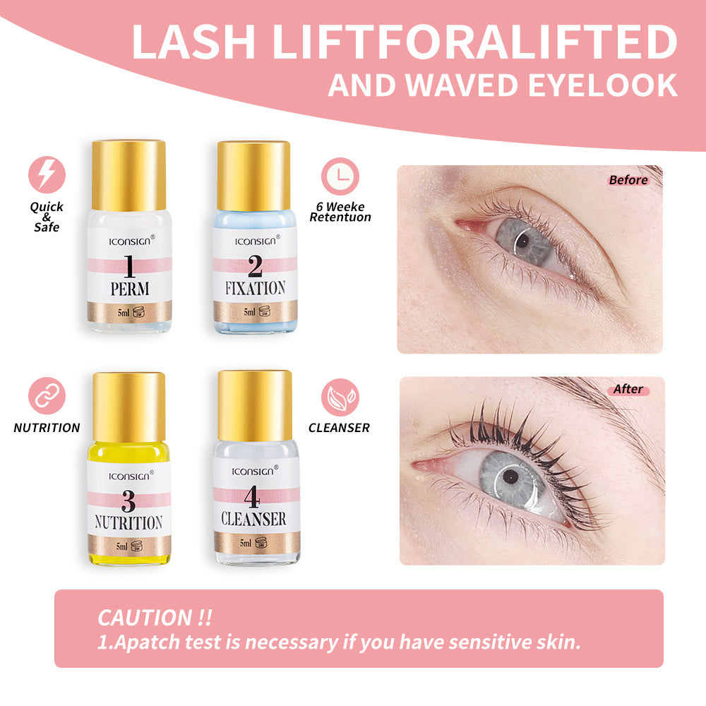 ICONSIGN Lash & Brow Tint Kit - Lash Lift, Perm, and Brow Lamination Set
