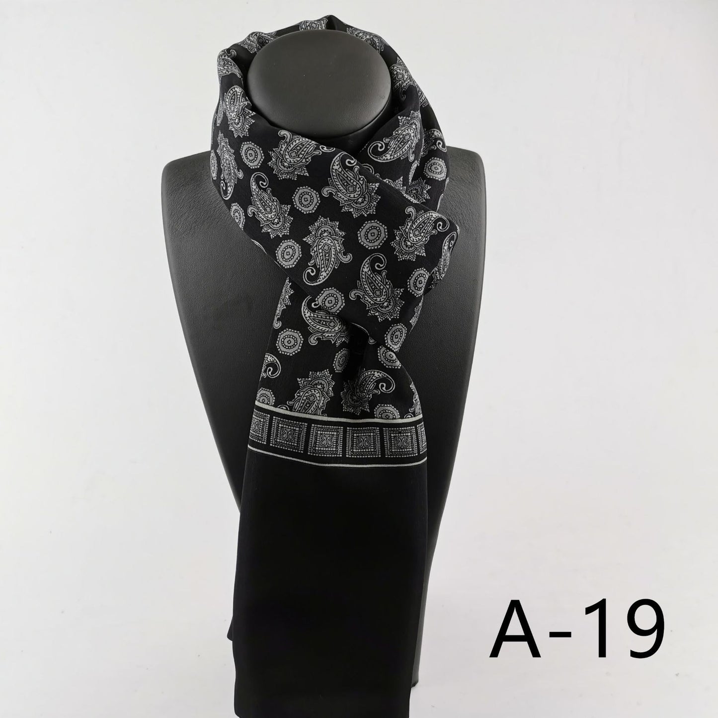 Men's Double Layer Cashmere Washed Warm Scarf