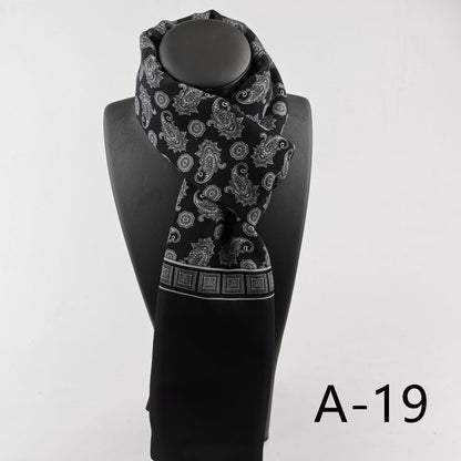 Men's Double Layer Cashmere Washed Warm Scarf