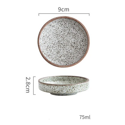 Retro Ceramic Tableware Rice Bowls Dessert Dishes