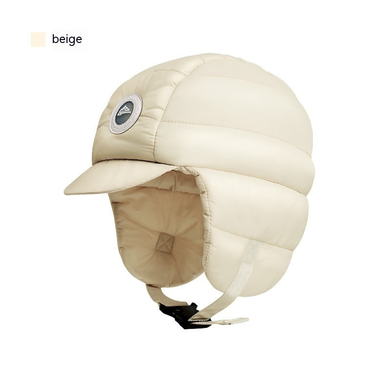 Down Plush Windproof Waterproof Winter Hat