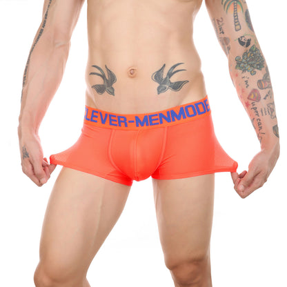 Men's Breathable Mesh Low Waist Boxers