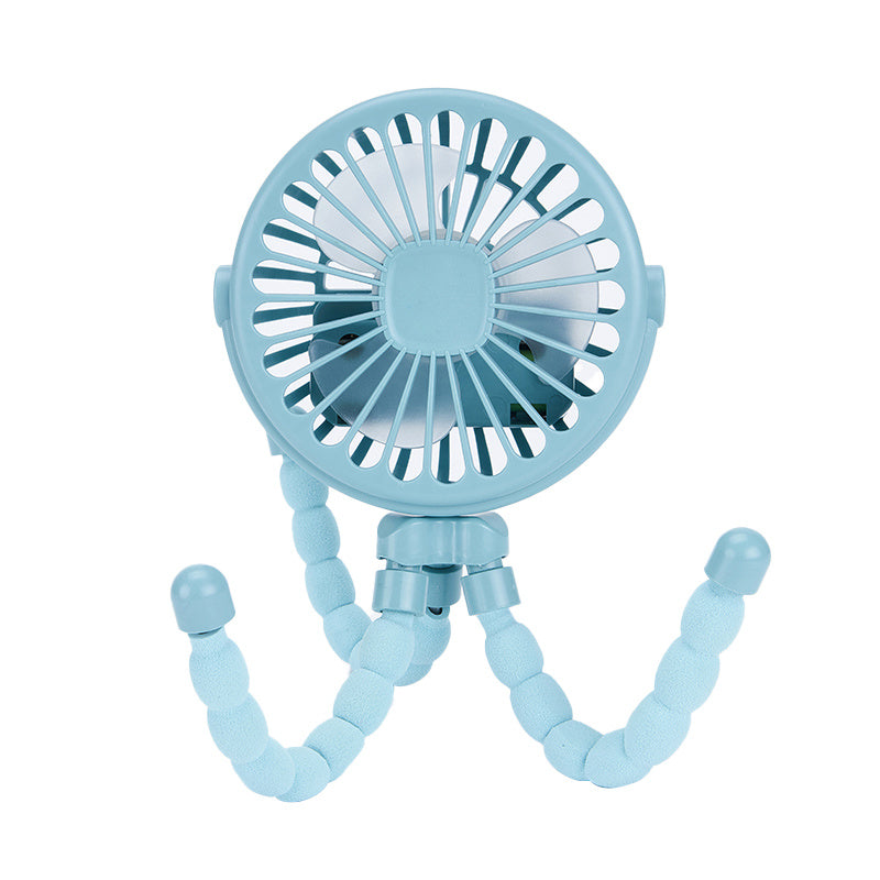 Mini Stroller Fan Portable USB Octopus
