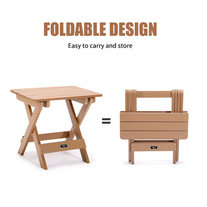 TALE Portable Folding Adirondack Side Table - All-Weather & Fade-Resistant