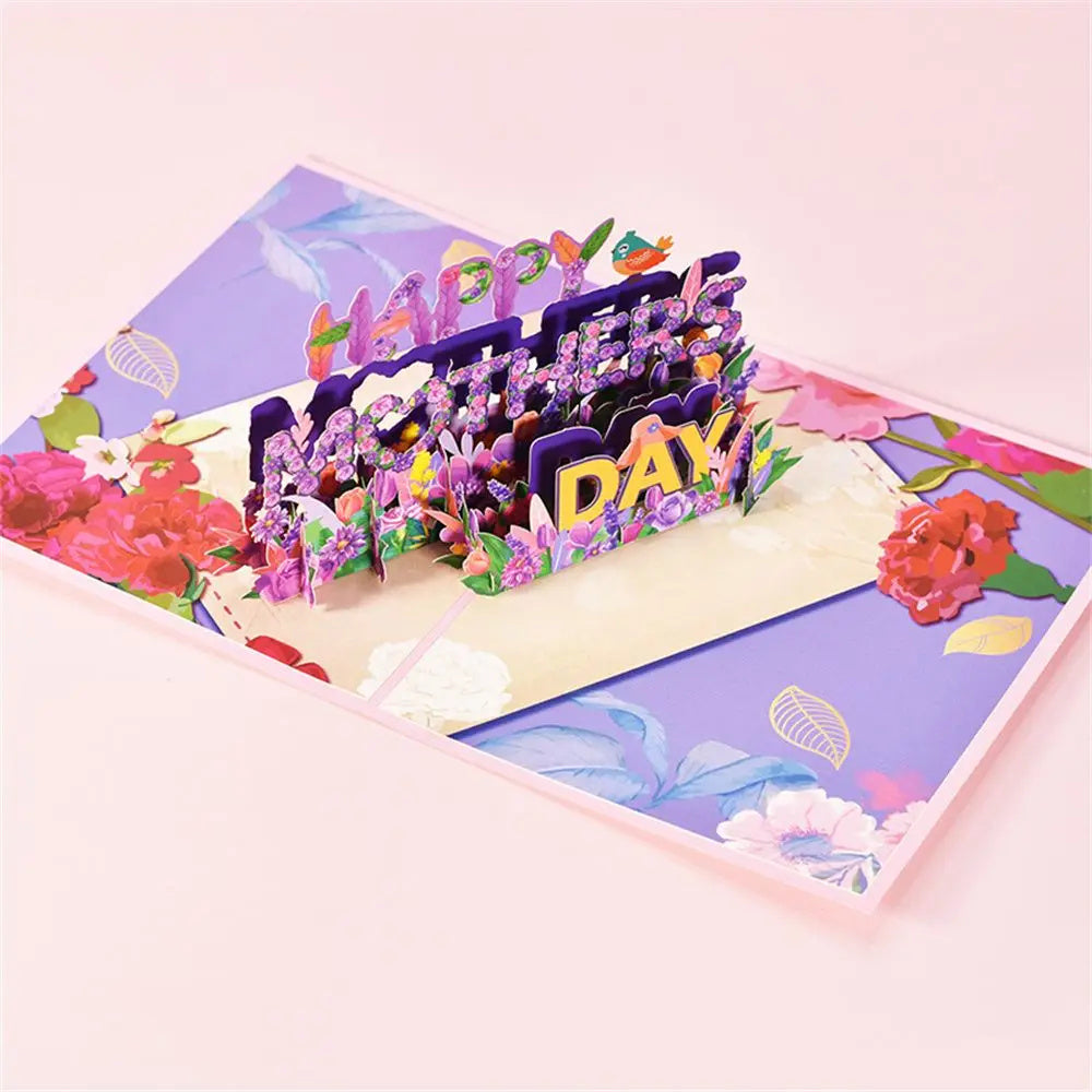 3D PopUp Flower Bouquet Greeting Cards Gifts