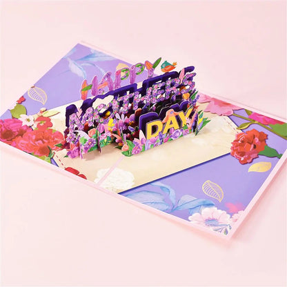 3D PopUp Flower Bouquet Greeting Cards Gifts