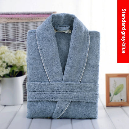 Cotton Winter Bathrobe Quick-dry Thickened
