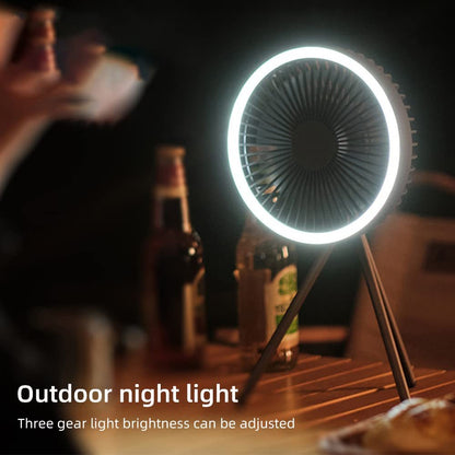 Camping Fan Light USB Tripod Hanging