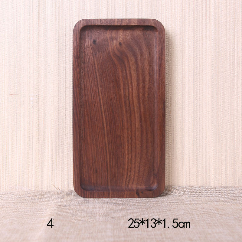 Japanese Style Black Walnut Rectangular Dinner Plate