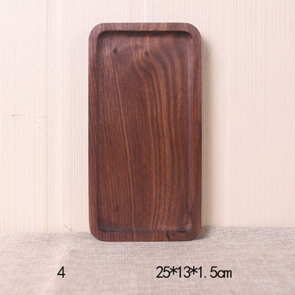 Japanese Style Black Walnut Rectangular Dinner Plate