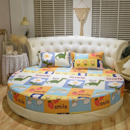 Round Bed Sheet Mattress Protector
