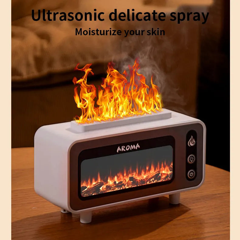 Ultrasonic Flame Humidifier 200ml 3D Fire