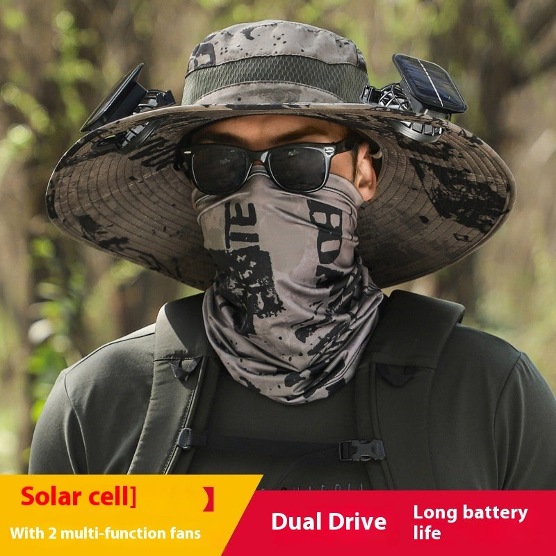 Lithium Battery Fan Solar Wind Protection Hat