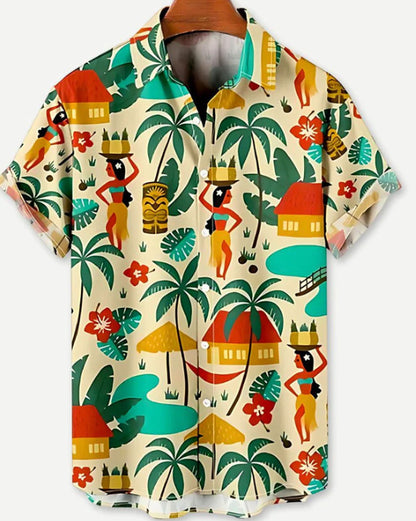 Men's 3D Printed Hawaiian Shirt Summer Vacation