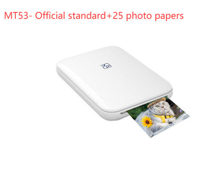 Portable Wireless Color Photo Printer Bluetooth USB Thermal Sublimation