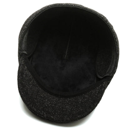 Outdoor Cycling Warm Short Brim Beret Ear Protection Hat