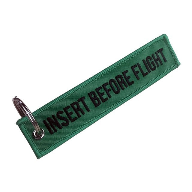 Double Sided Embroidered Keychain Ornament