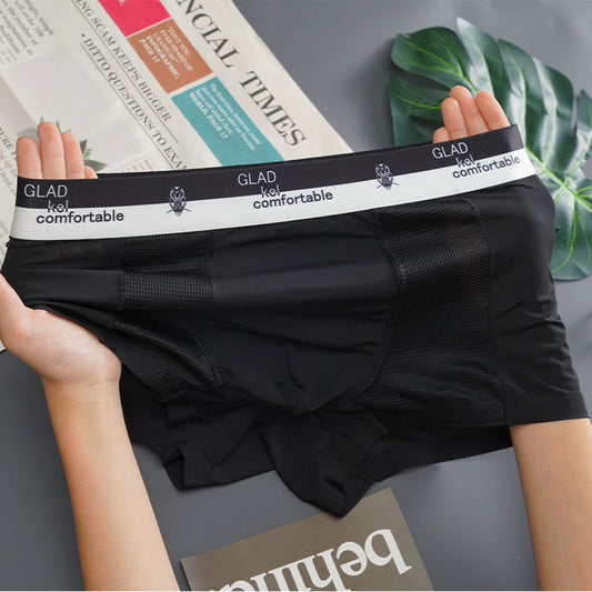 Ice Silk Breathable Traceless Boxer Shorts