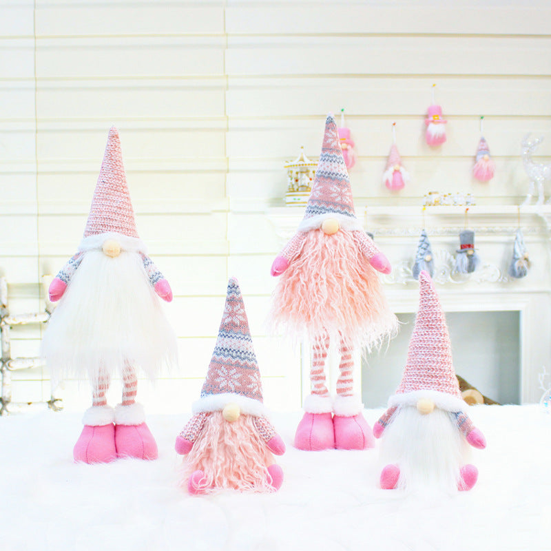 Christmas Telescopic Faceless Doll Decoration