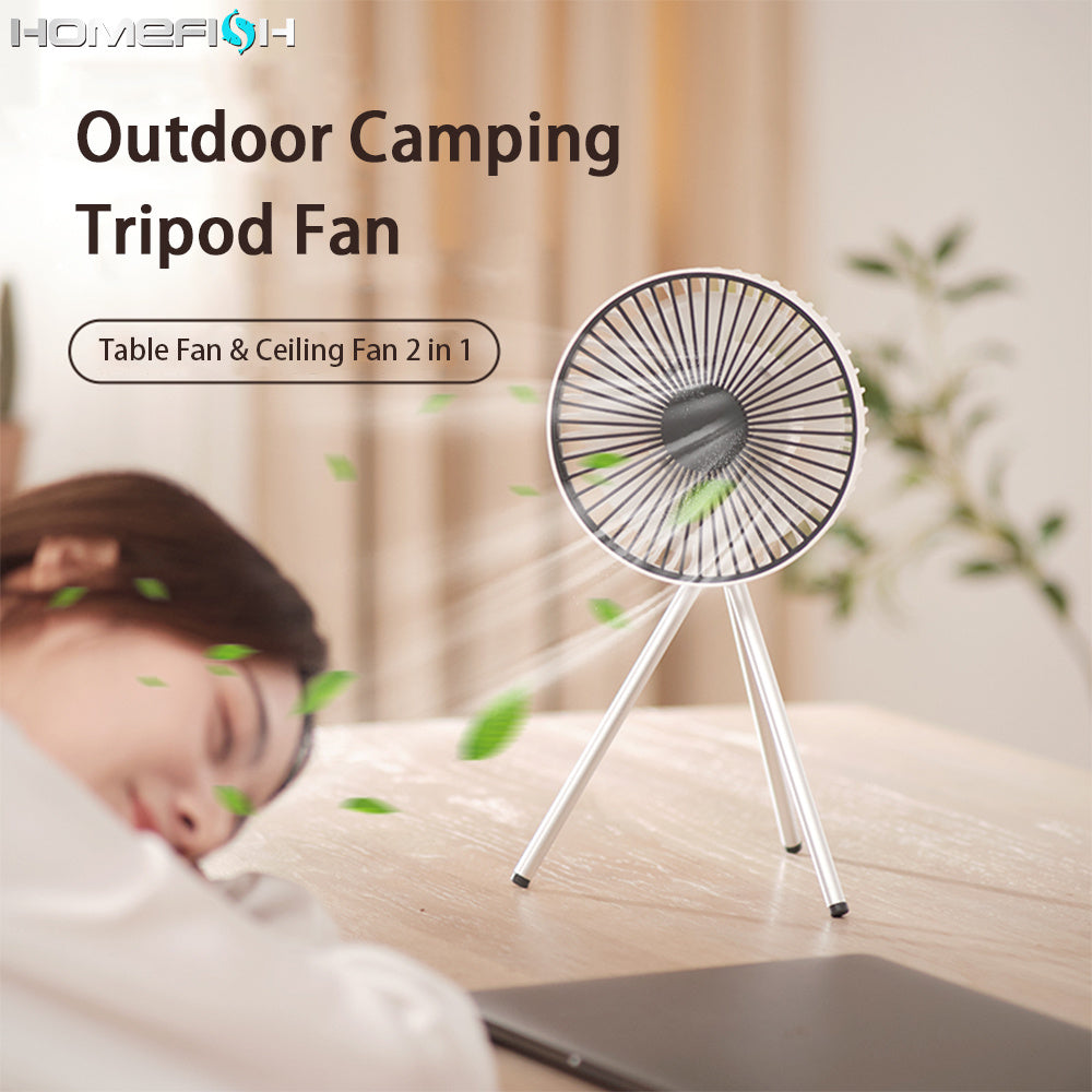 Camping Fan Tripod Portable Hanging Fan