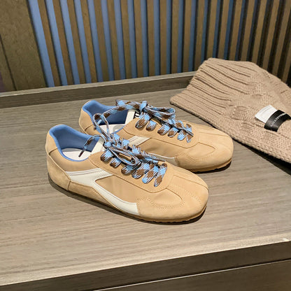 Genuine Leather Trend All-match Retro Casual Women's Shoes