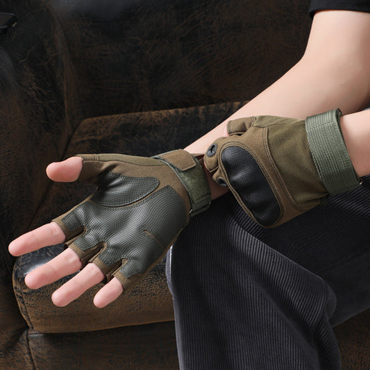 Carbon Fiber Shell Cut-resistant Tactical Training Gloves