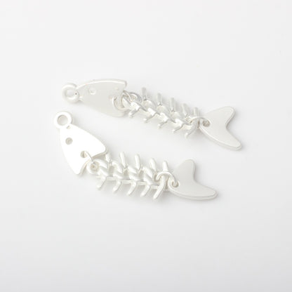 Alloy Fishbone Pendant for DIY Jewelry