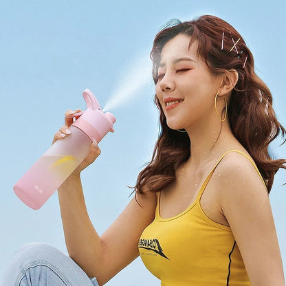 Spray Water Bottle for Fitness and Travel