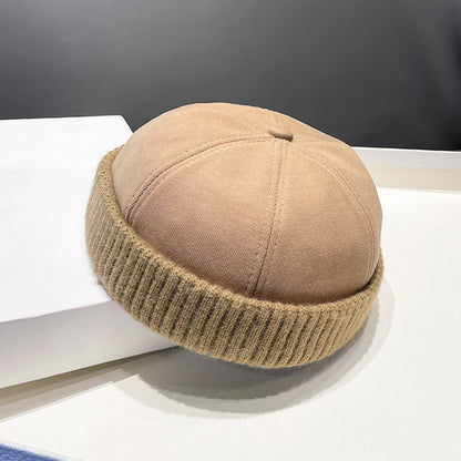 Autumn Winter Deerskin Velvet Beret Hat