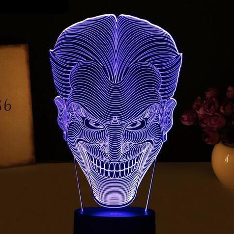 مصباح USB LED ملون ثلاثي الأبعاد