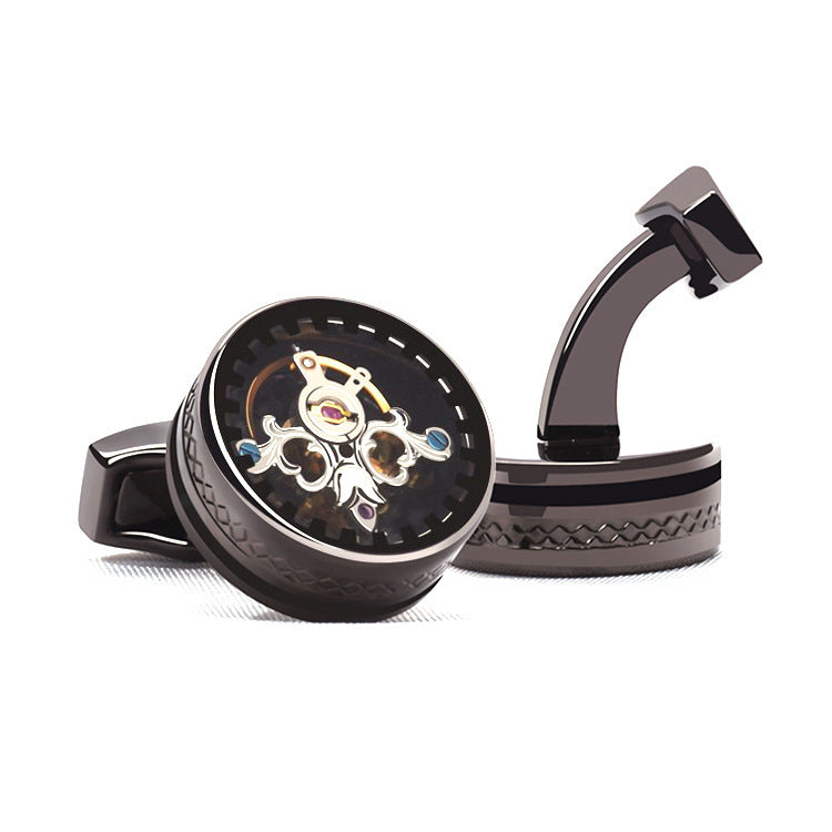 Tourbillon Luxury Punk Style Cufflinks