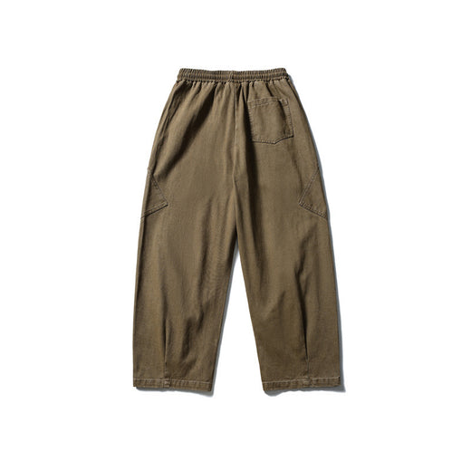 Japanese Retro Simple Solid Color Loose Overalls