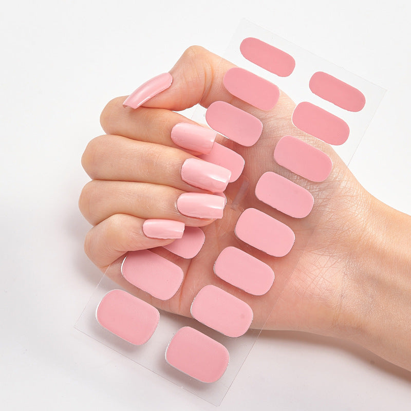 Nailart Sticker Pure Solid Color Self Adhesive