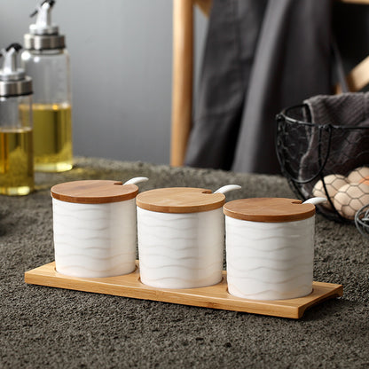 Seasoning Jar Bottle Set Household Salt MSG Box
