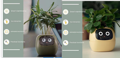 Smart AI Planter with Expressions and Sensors