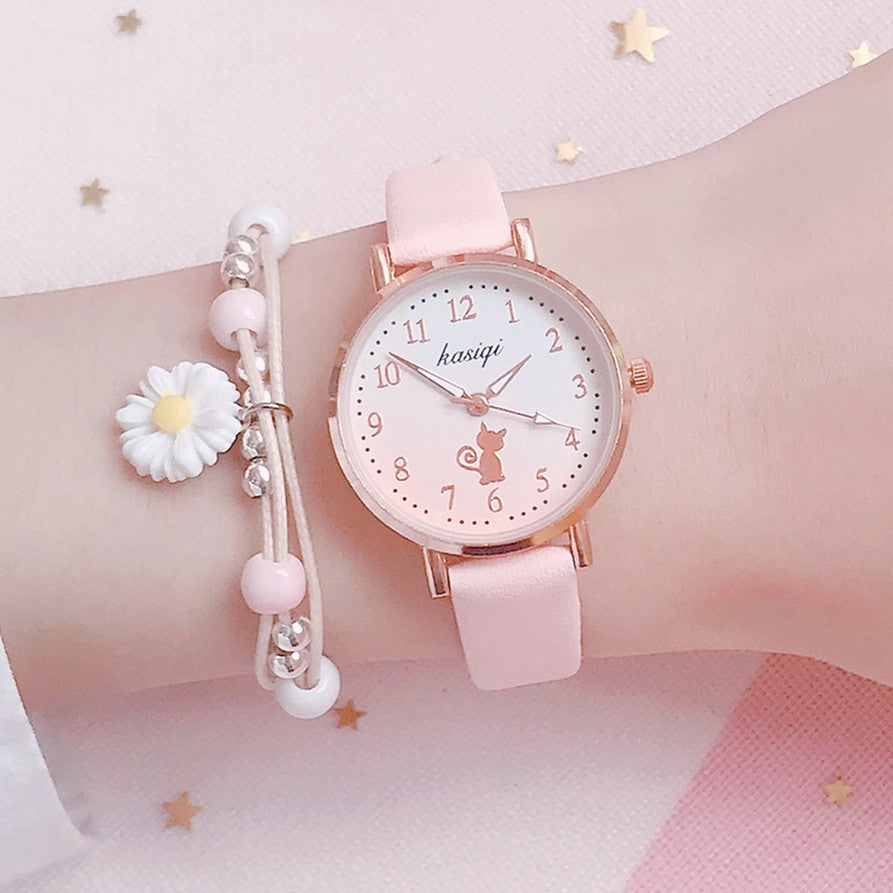 College Style Simple Wild Forest Children's Watch