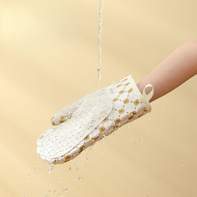 Heat Resistant Oven Mitts Anti-Scalding Gloves